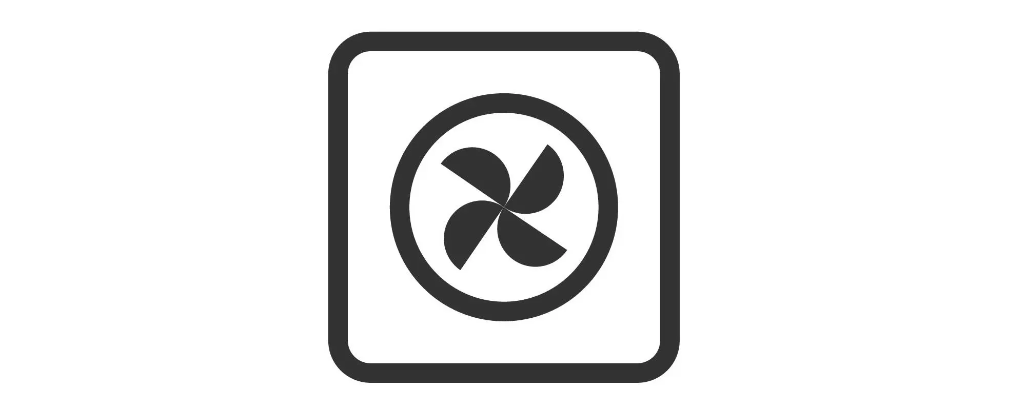 Symbol na troubě Horký vzduch