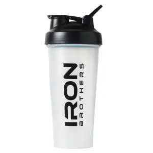 Transparenter Protein-Shaker mit Klappverschluss