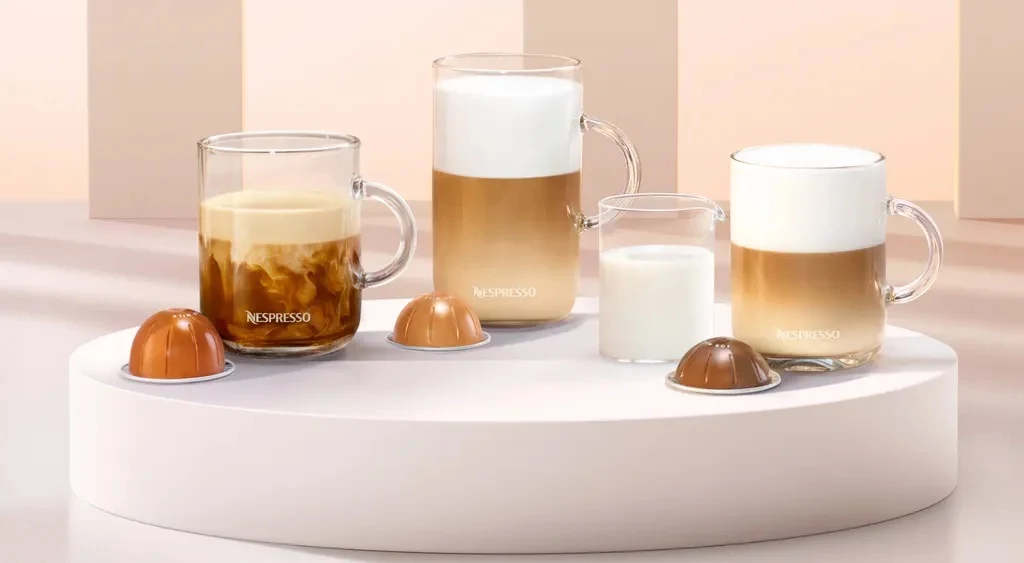 verschiedene Kaffeespezialitäten aus Kaffeekapseln