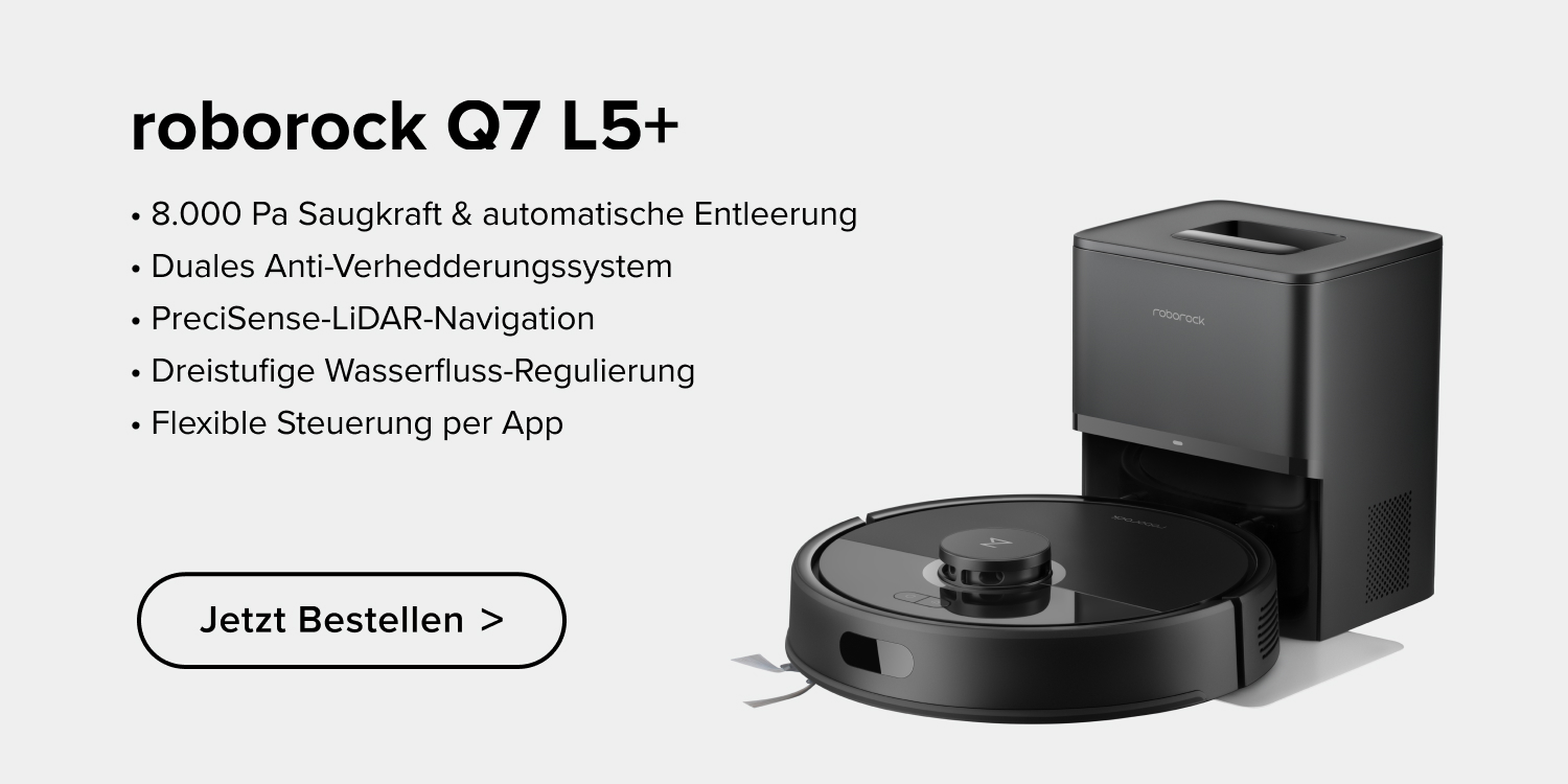 Werbung: NEU: roborock QV Serie (Qrevo Serie). Aufgerüstet vom Qrevo S - zuverlässiger und effizienter.