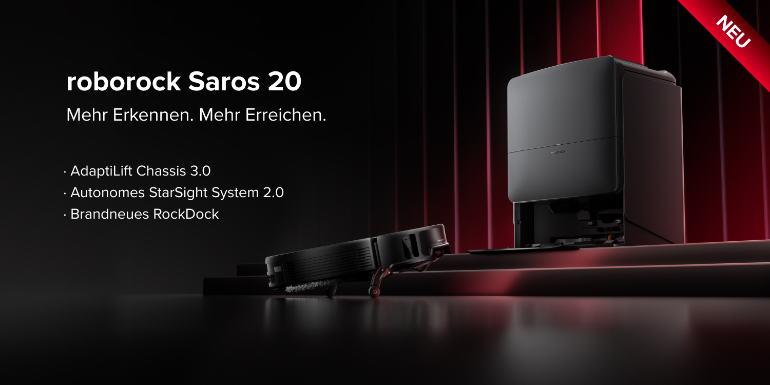 Werbung: NEU: roborock Saros Z70 der S Serie. Ein bahnbrechender Saugroboter mit einem faltbaren mechanischen Fünf-Achsen-Arm.