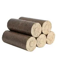 runde Holzbriketts ohne Loch