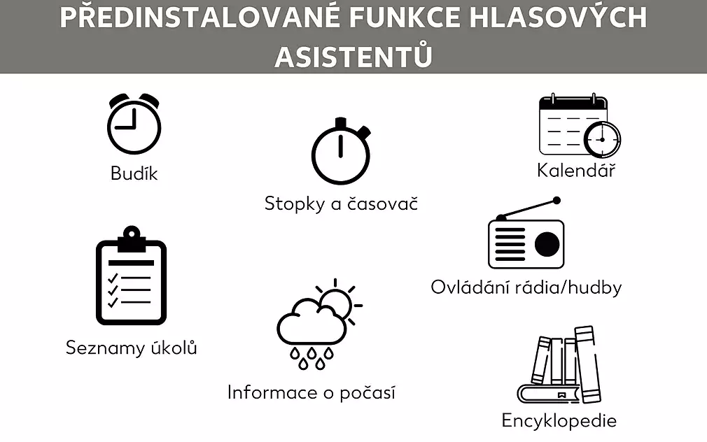 Funkce hlasových asistentů