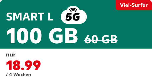 Werbung: Kaufland Mobil Smart Tarif L mit 60GB
