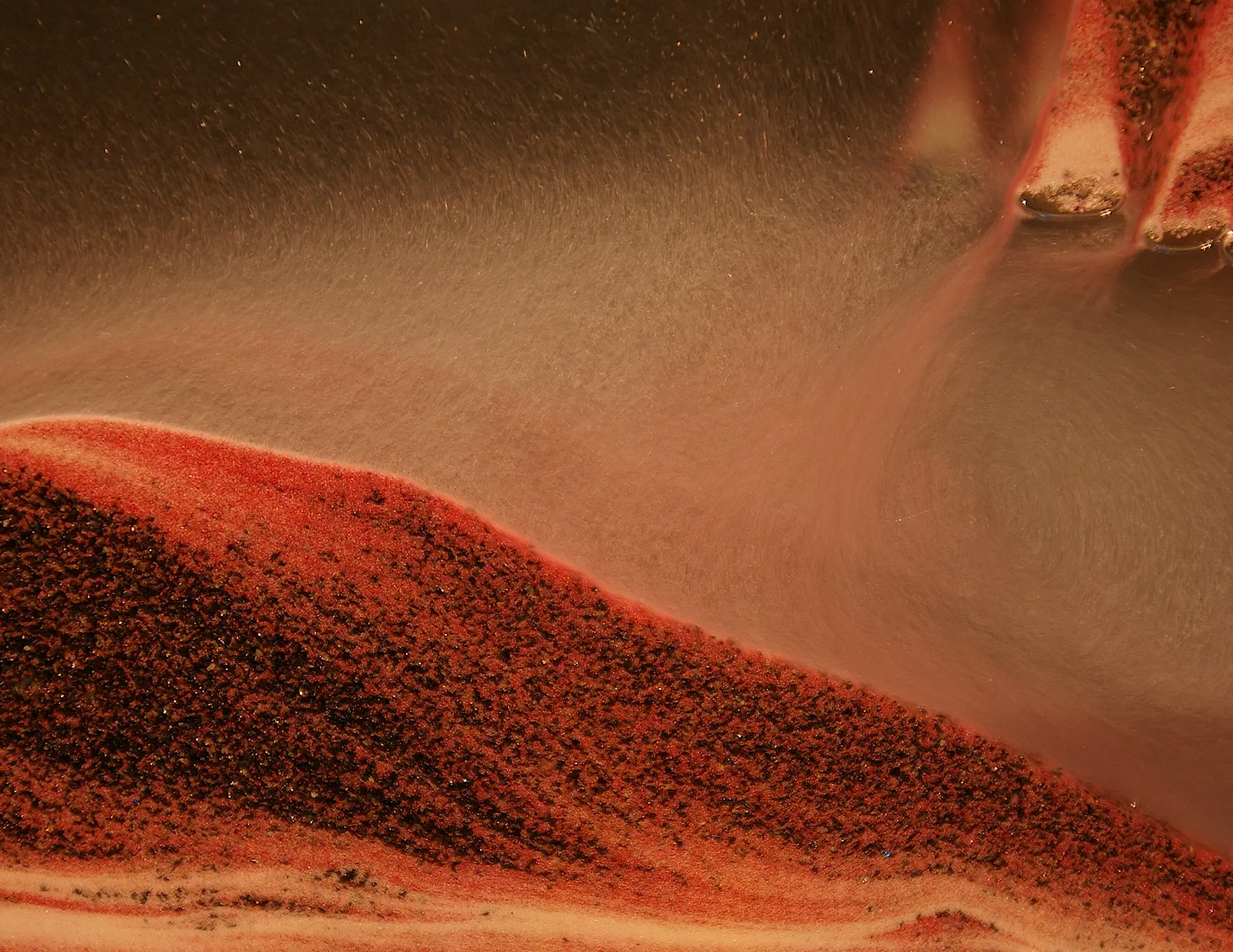 Nahaufnahme eines Sandbilds