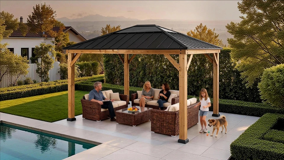 Sunjoy Entdecke hochwertige Pavillons und Outdoor-Lösungen für jede Jahreszeit