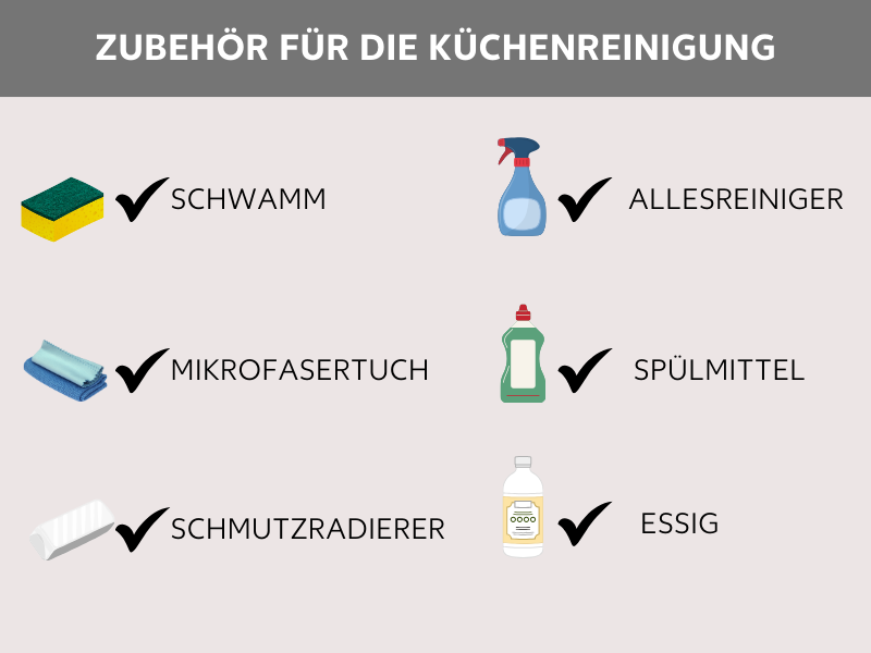 Reinigungsmittel, um Küchenschränke zu reinigen