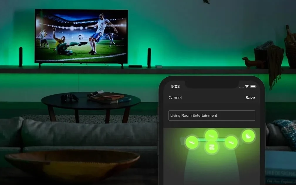 Philips Hue Beleuchtung mit App