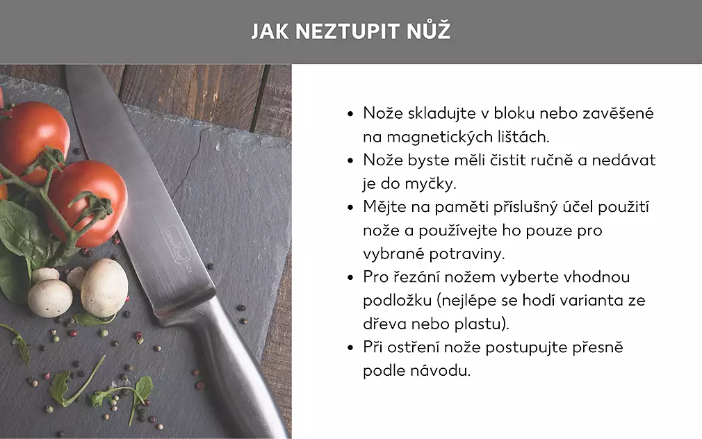 Tipy pro ostré nože