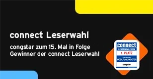 Werbung: connect Leserwahl: congstar zum 13. Mal auf Platz 1 der Mobilfunkanbieter gewählt.