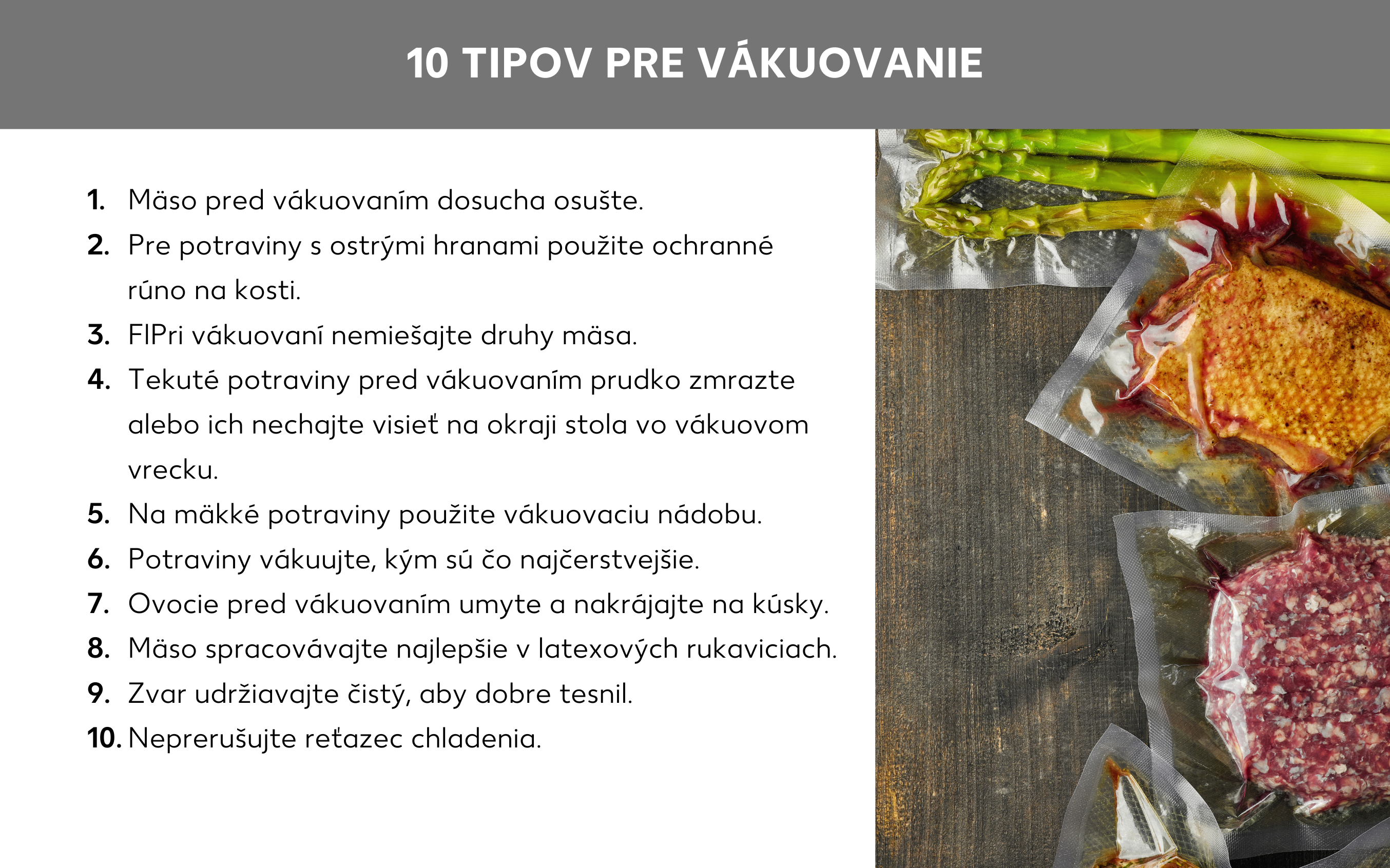 10 tipov na vákuovanie