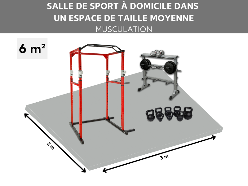 Aménager une salle de sport à domicile dans un espace moyen pour faire de la musculation