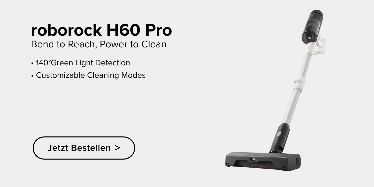 Werbung: NEU: roborock QV Serie (Qrevo Serie). Aufgerüstet vom Qrevo S - zuverlässiger und effizienter.
