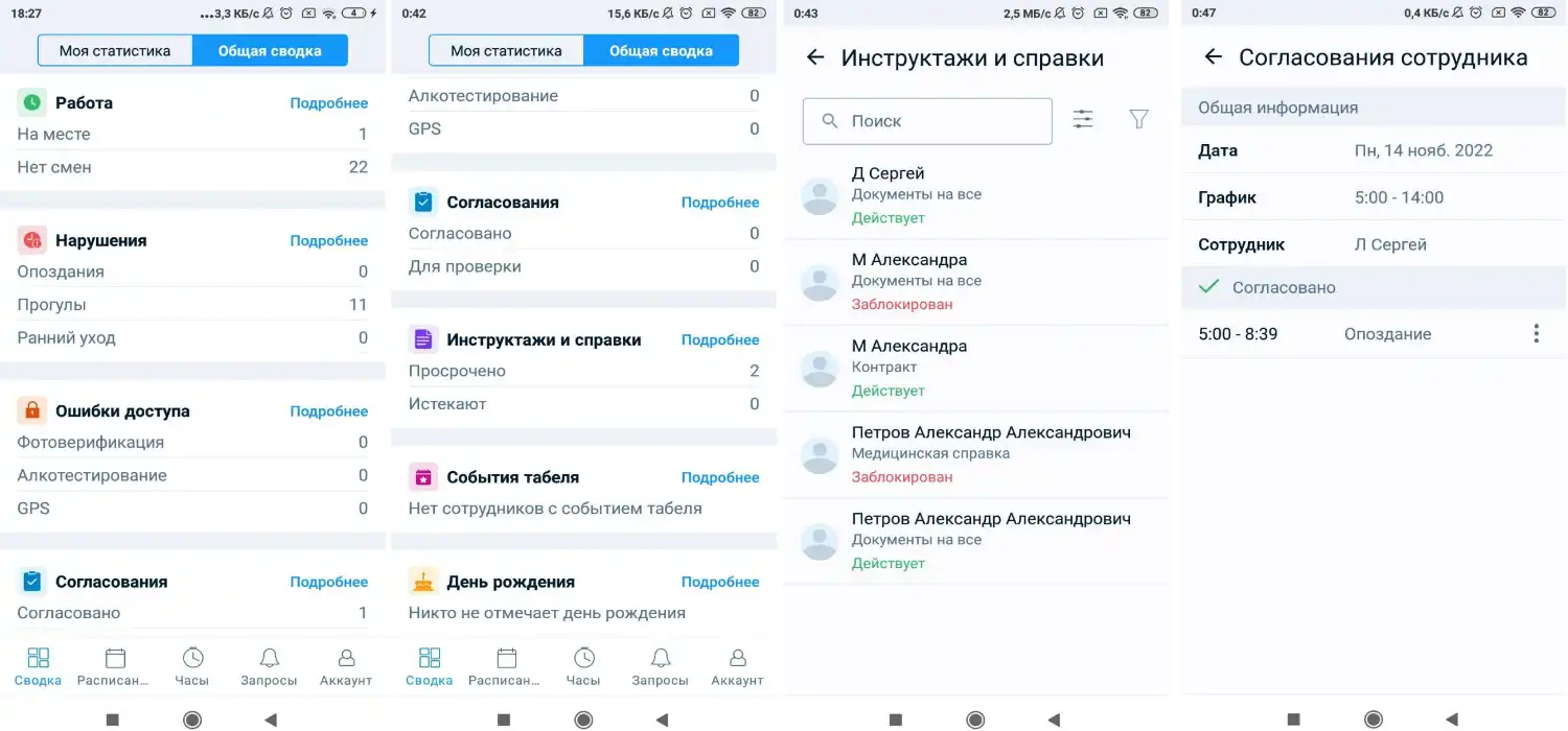 Общая сводка