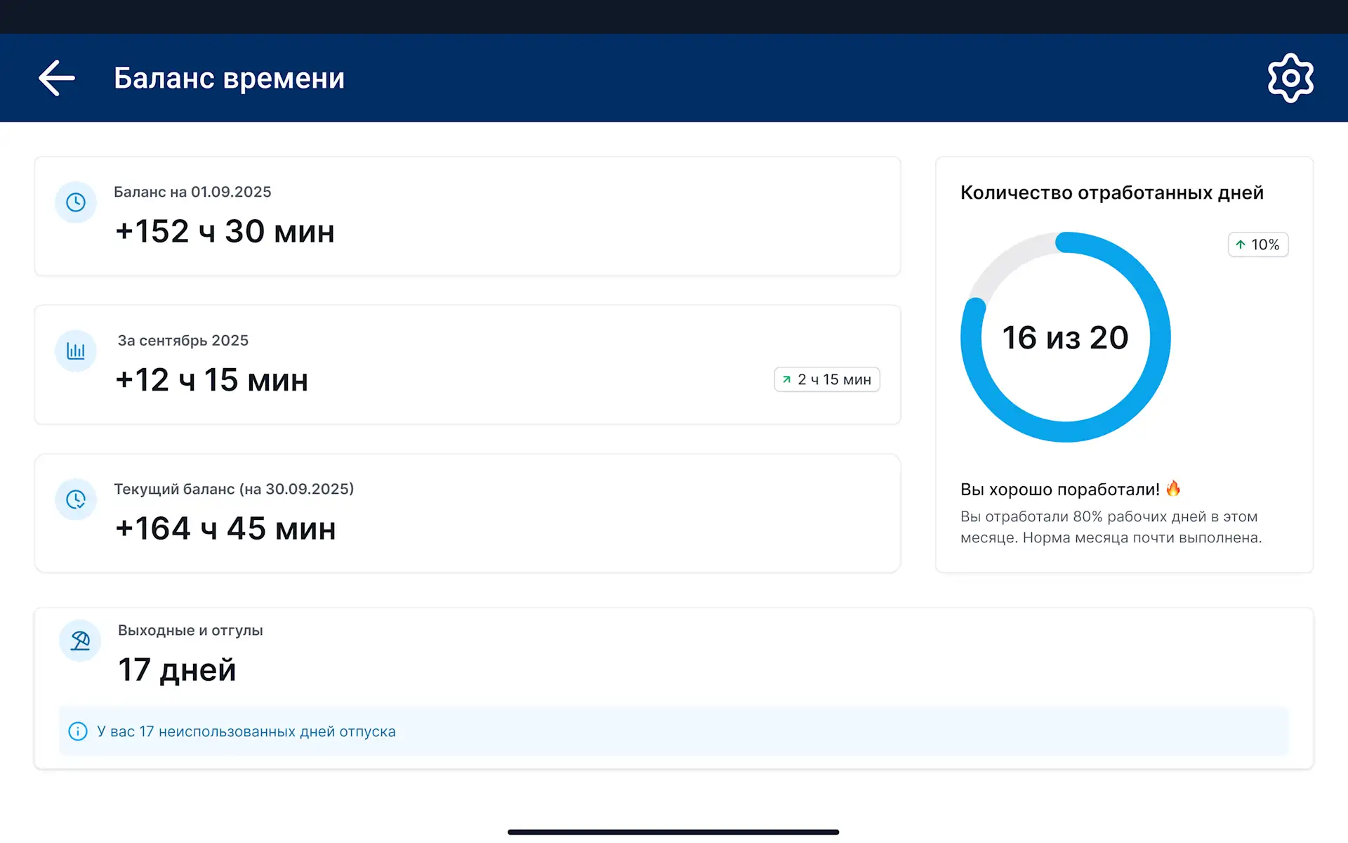 Баланс рабочего времени приложение TARGControl