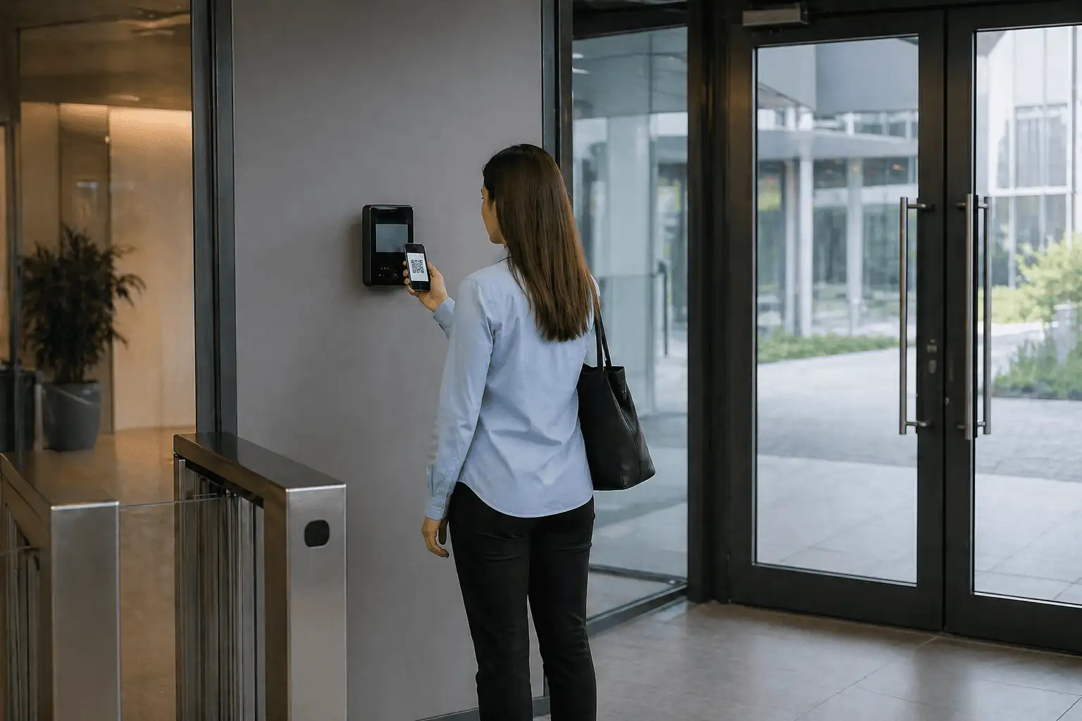 QR-код для фиксации рабочего времени