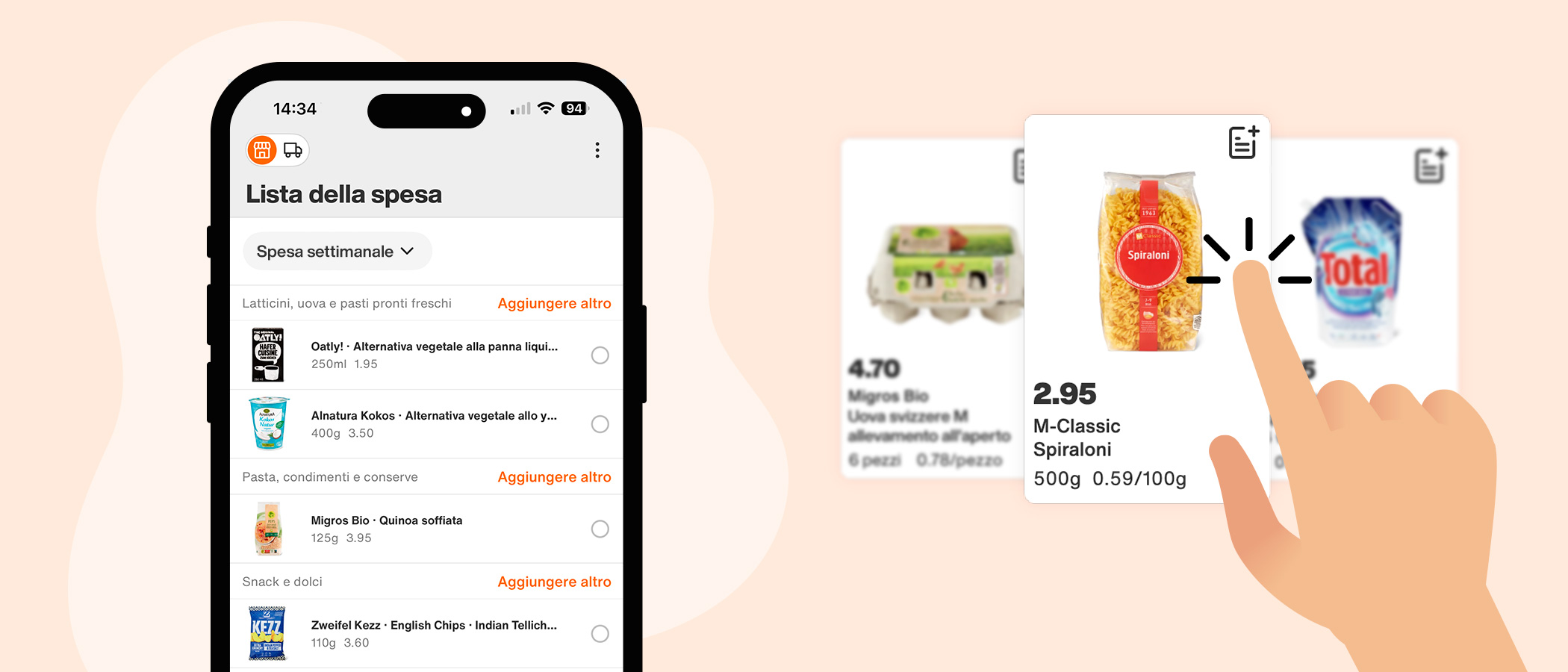 La lista della spesa digitale: pianifica e condividi • Migros