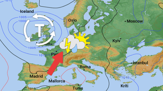 Wetterlage Ende der Woche