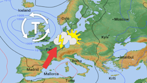 Wetterlage Ende der Woche