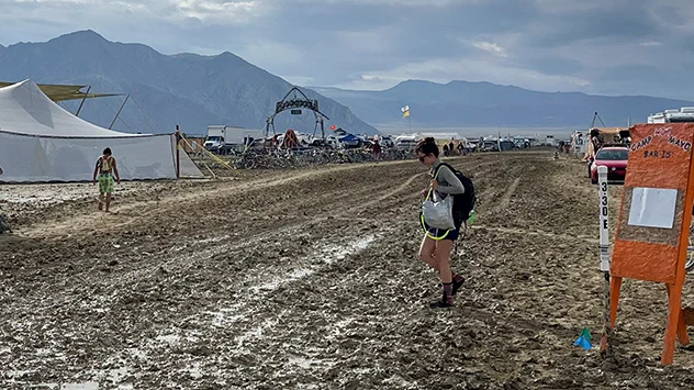 Schlamm auf Burning Man Festival