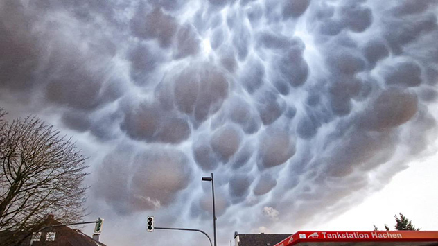 Mammatus-Wolken