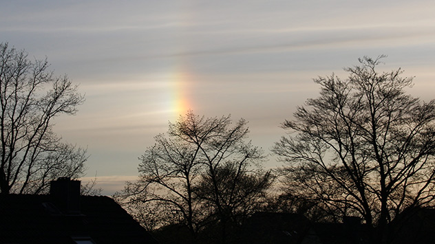 Regenbogenfarben in der Nebensonne