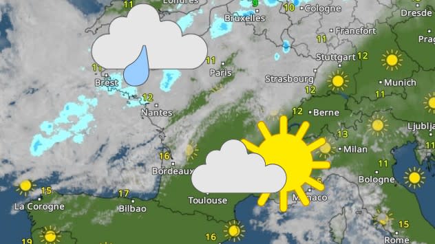 Météo en France Pluies éparses possibles par le nord Actualités météo