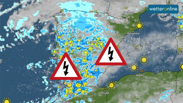 WetterRadar für Spanien