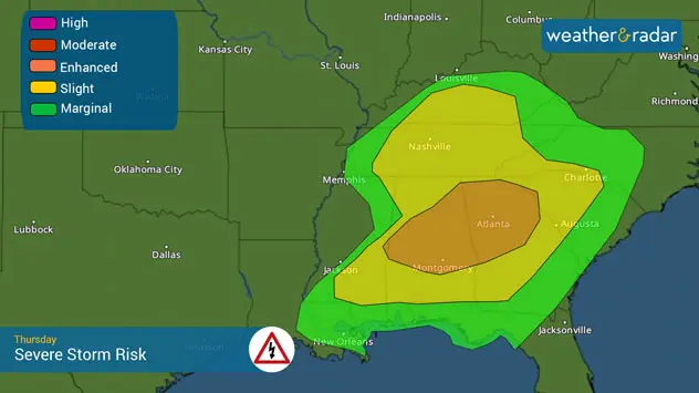 Latest severe weather outlook