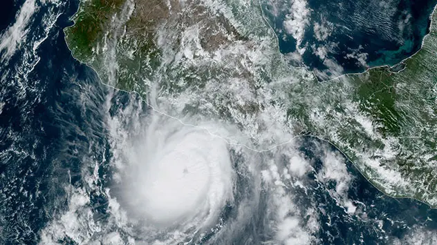 Hurrikan Otis im Satellitenbild