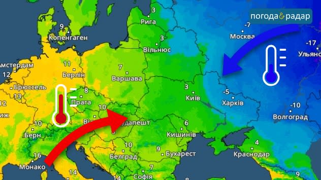 Радар осадков гомель