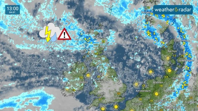 thunderstorms on the weatherradar for election day