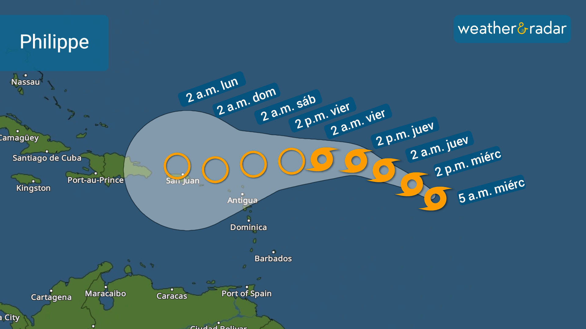 Actualización Tropical: Philippe Amenaza A Partes Del Caribe - Noticias ...