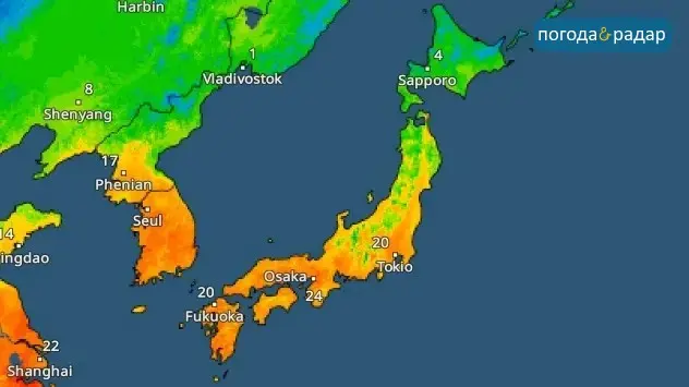 температура в Японії