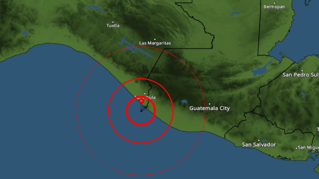 Near Mexico and Guatemala: Strong 6.4 magnitude earthquake – weather and radar