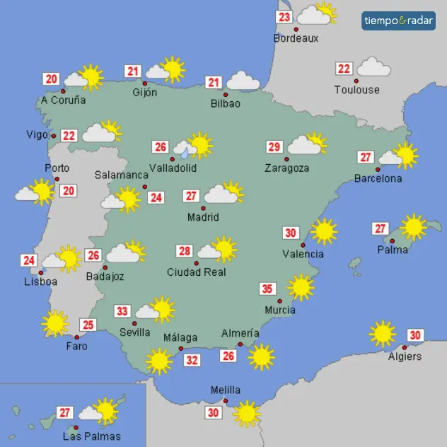 Tras la inestabilidad de los últimos días llega una vaguada en altura que dejará precipitaciones en estas áreas. 