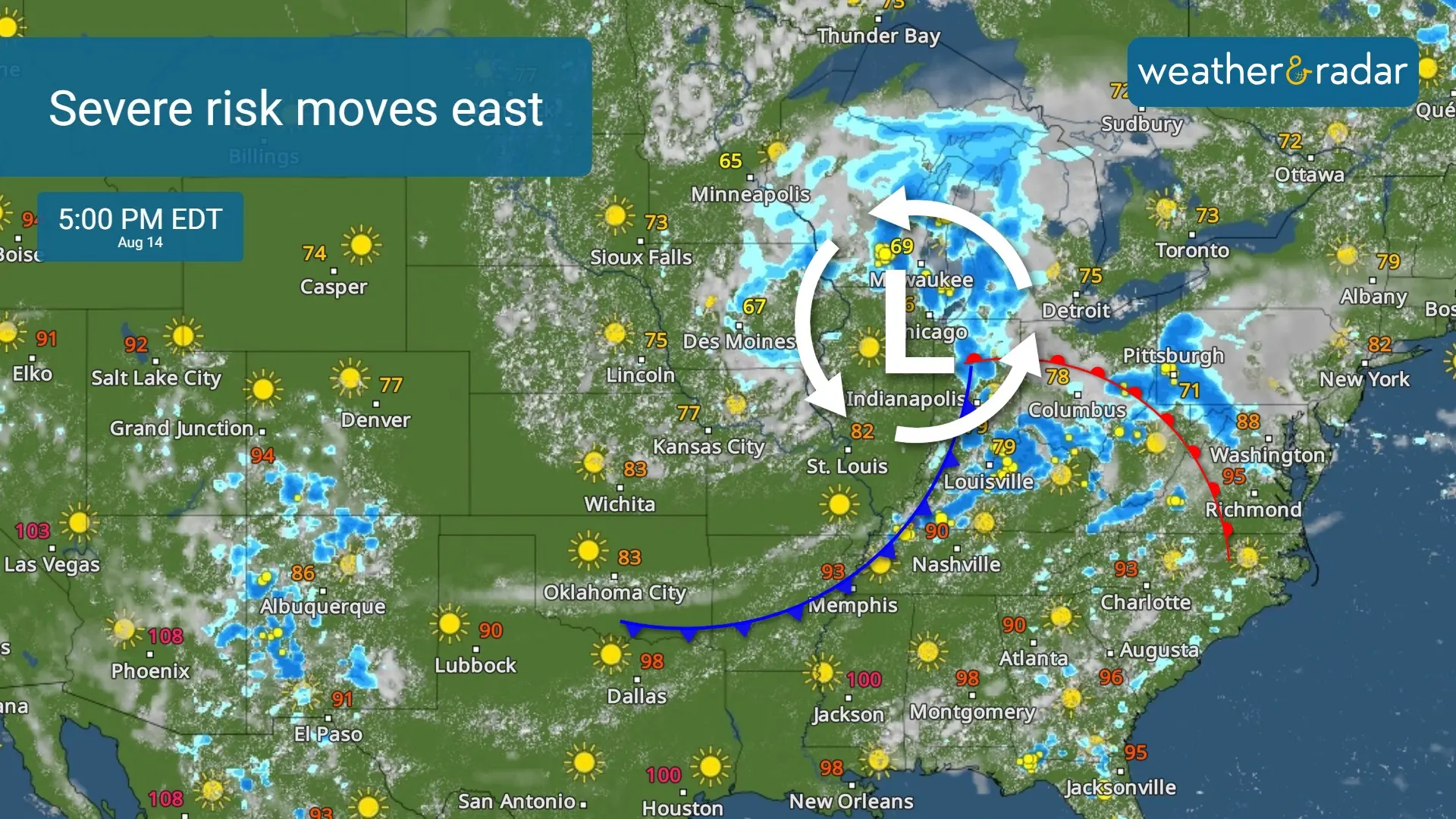 Ozarks’ stormy Sunday: Over 18 million at risk of severe storms
