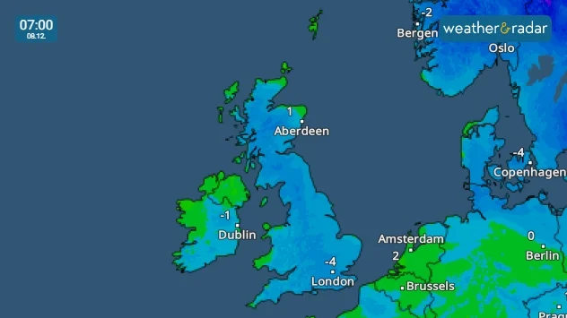 Use the TemperatureRadar to keep track of how cold its looking