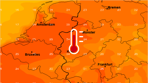 Carte des températures