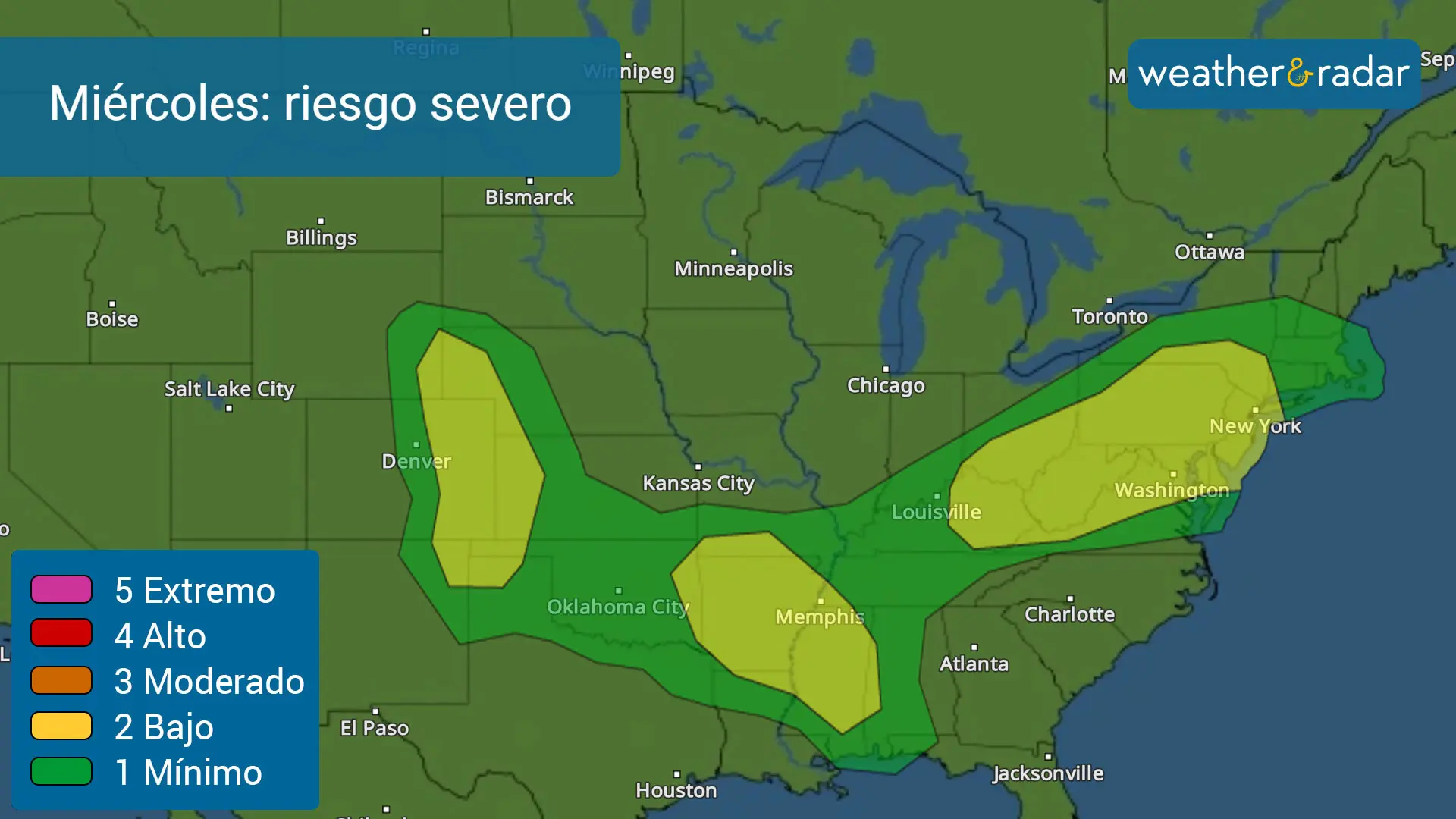 Today's severe storm risk