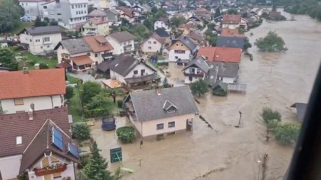 Hochwasser Slowenien