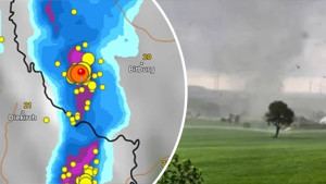 Eifel Tornado möglich (c) rechts: MÃ©tÃ©o Boulaide via Twitter