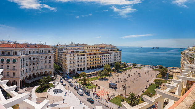 Blick auf den Aristoteles-Platz in Thessaloniki