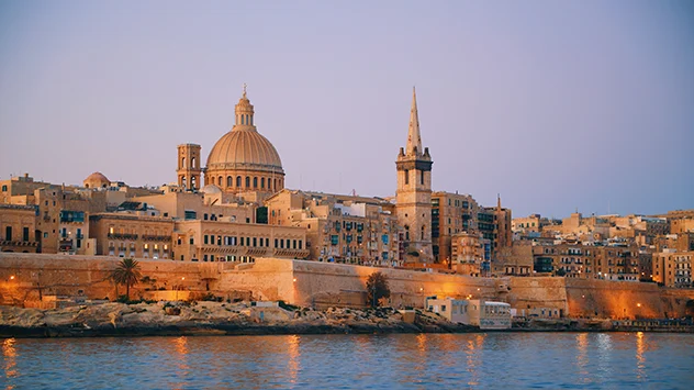 Blick auf Valletta vom Wasser aus