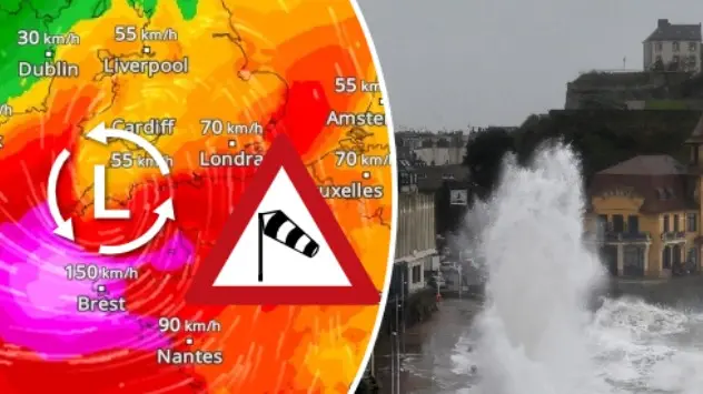 Furtuna cu putere de uragan CIARAN a lovit Franța