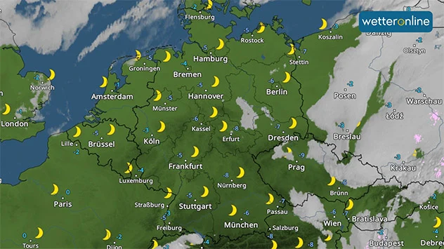 Die Nacht war fast überall in Deutschland sternklar.