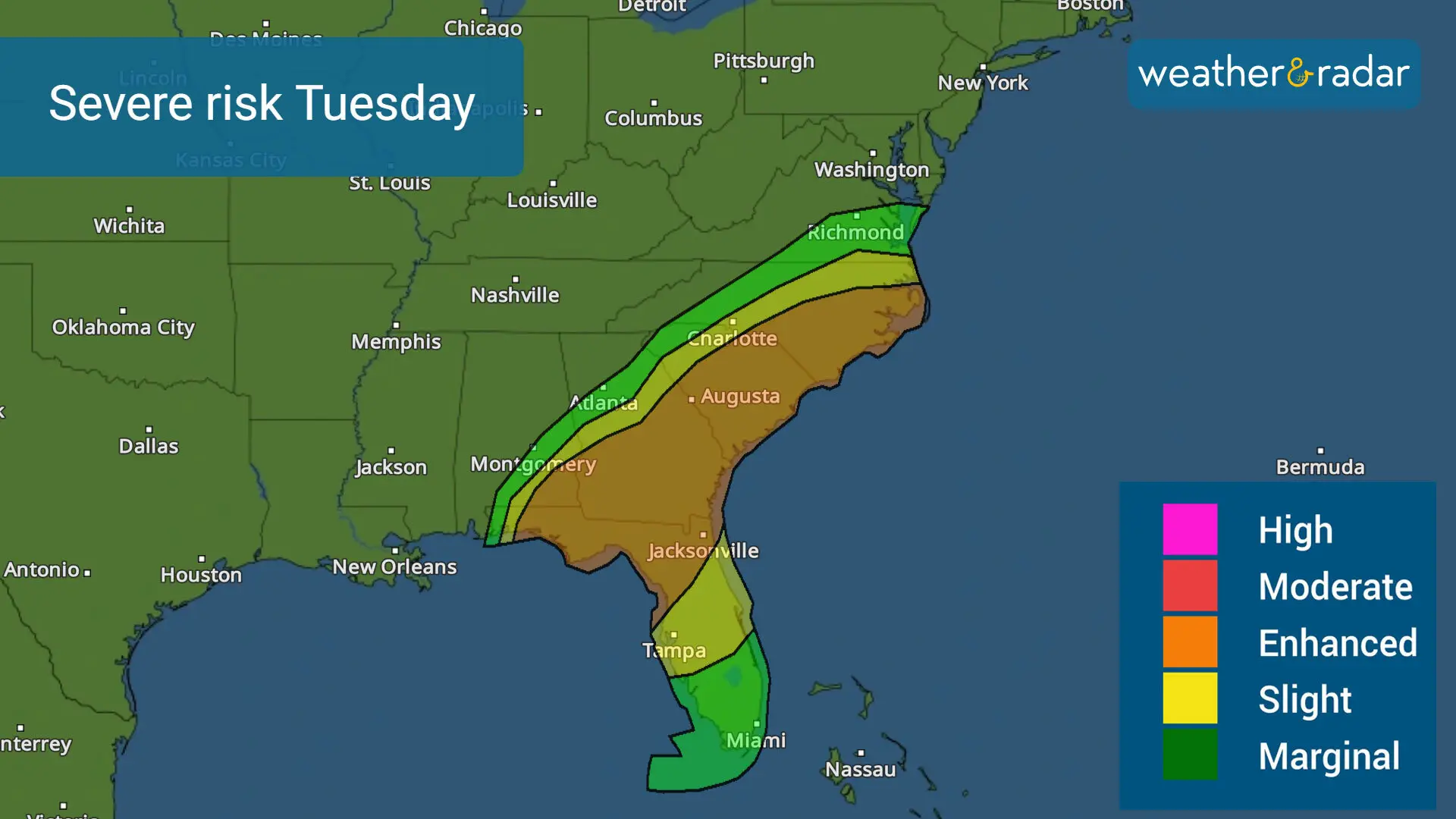 Severe risk for Tuesday.