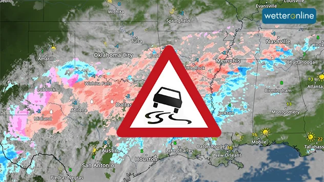 WetterRadar zeigt Eisregen