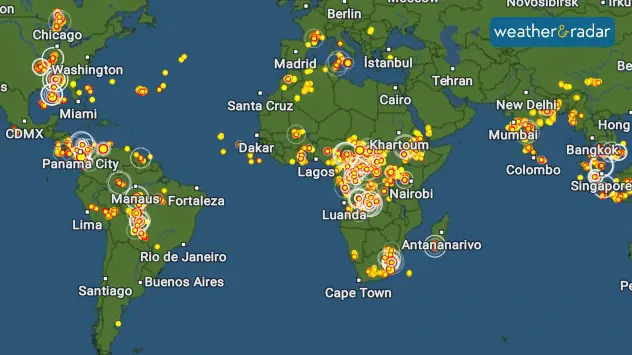 Featuring the LightningRadar: Track lightning strikes in real time –  Weather News