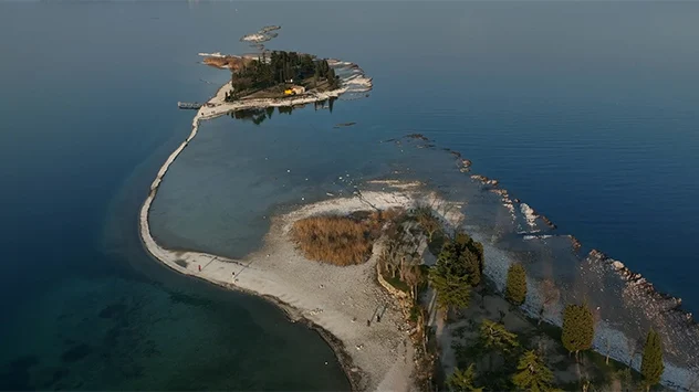 Landenge am Gardasee wieder aufgetaucht.